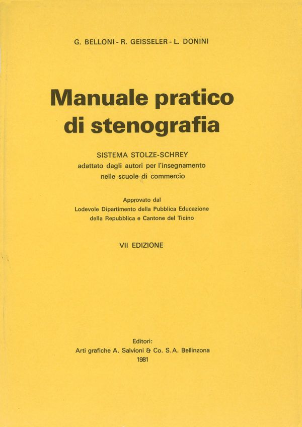 Manuale pratico di stenografia